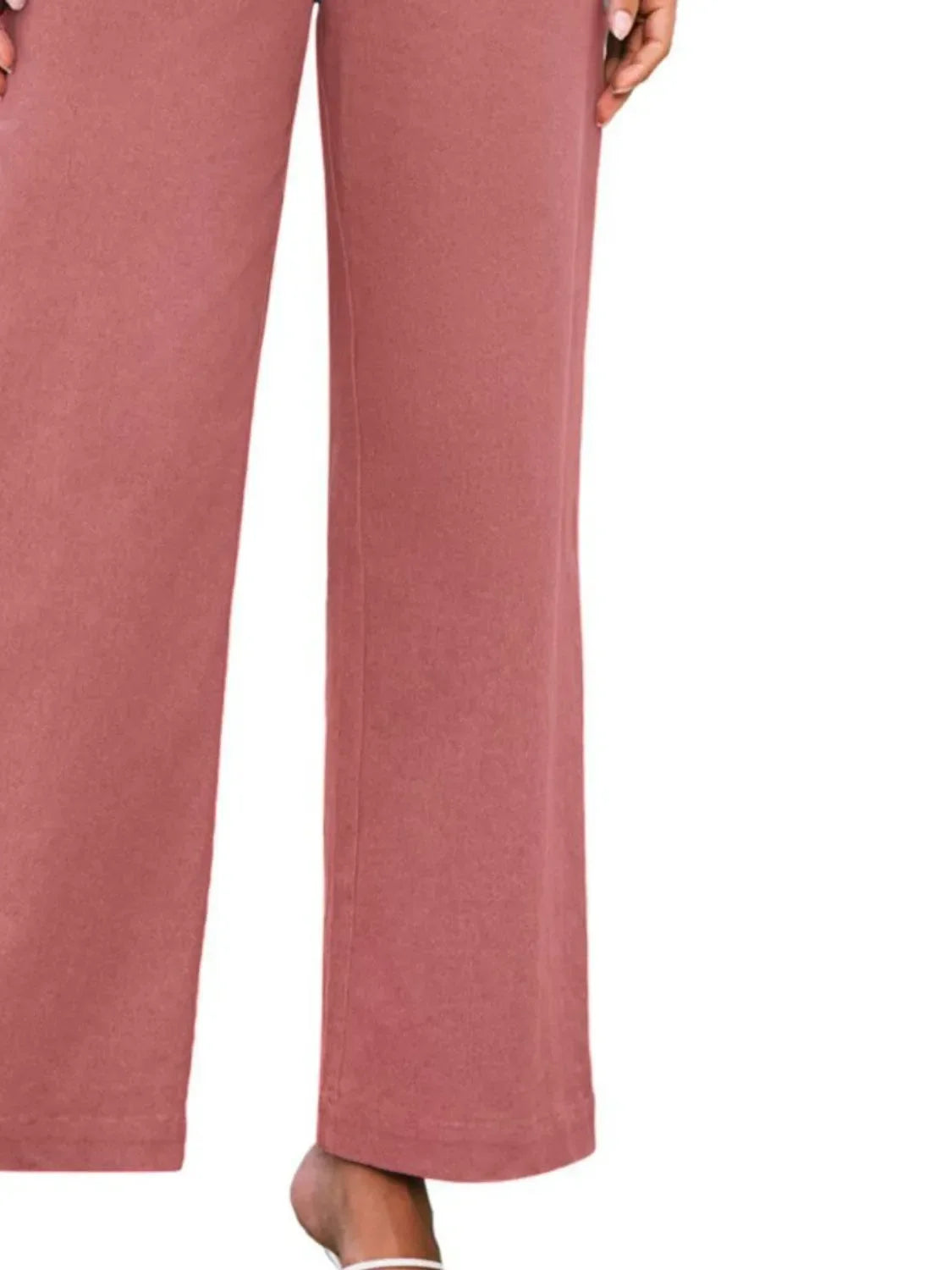 High Waist Wide Leg Relaxed Pants With Comfortable Fit - Southern Shores Clothing