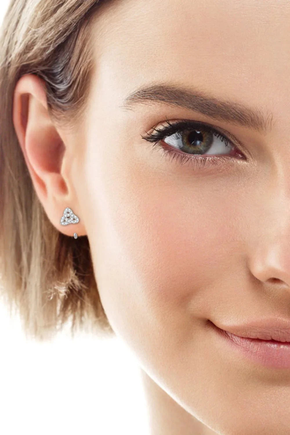 Minimalist Moissanite Sterling Silver Earrings - Southern Shores Clothing