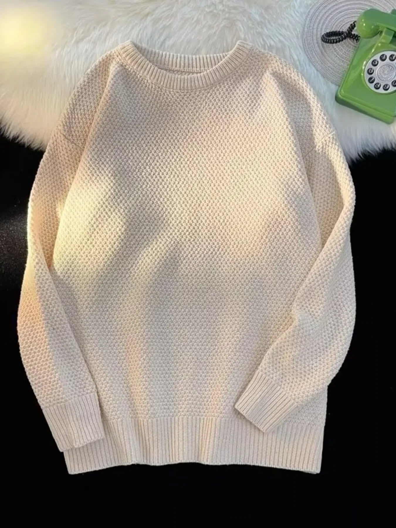 Textured Knit Relaxed Fit Coastal Sweater - Southern Shores Clothing