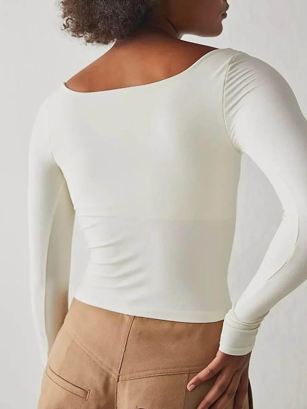Square Neck Long Sleeve T-Shirt - Southern Shores Clothing