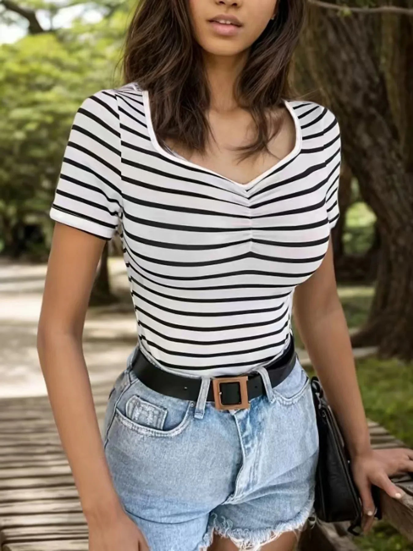 Striped Short Sleeve T-Shirt - Southern Shores Clothing