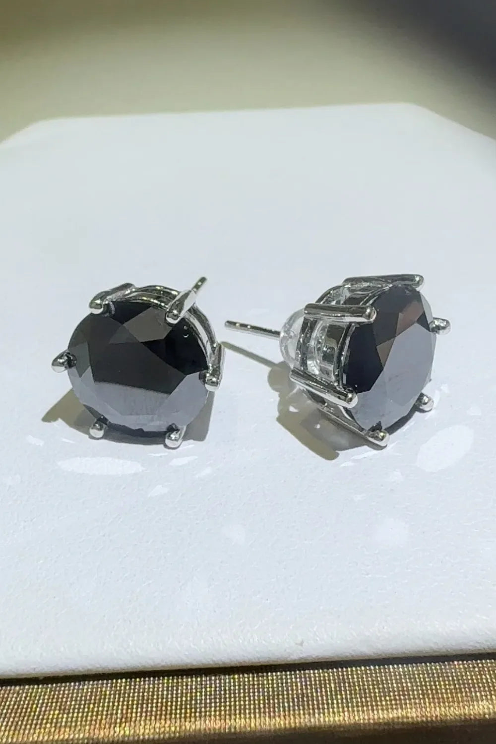 4 Carat Moissanite Sterling Silver Stud Earrings - Southern Shores Clothing