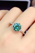 All Eyes On Me 1 Carat Platinum-Plated Moissanite Ring - Southern Shores Clothing