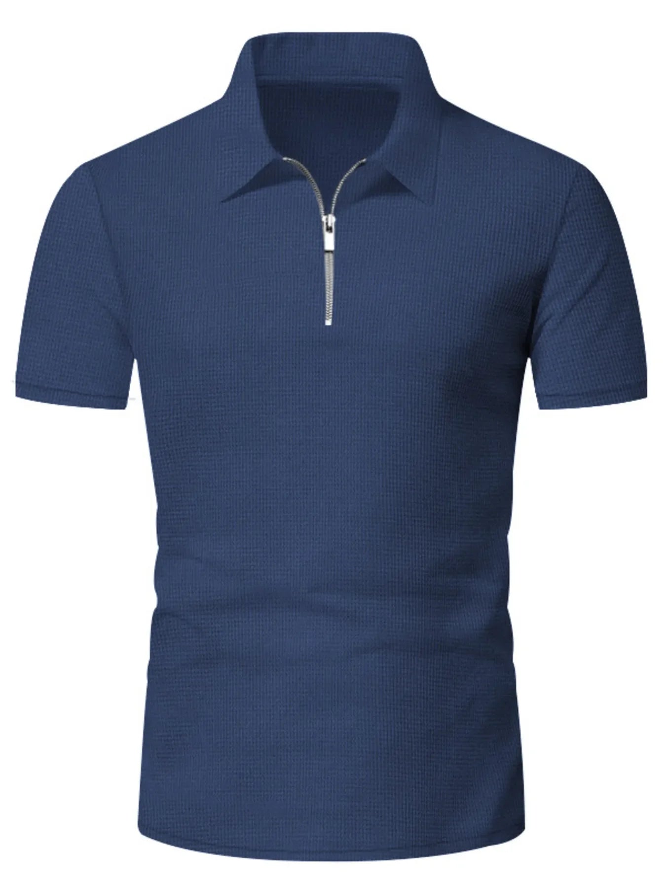Men's Plus Size Quarter Zip Short Sleeve Top and Shorts Set - Southern Shores Clothing