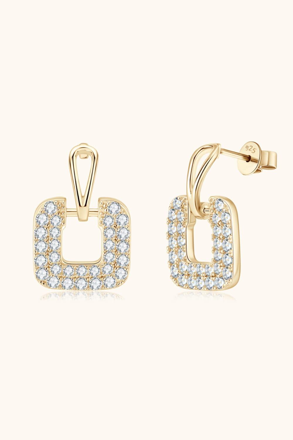 Sterling Silver 1.68 Carat Moissanite Drop Earrings - Southern Shores Clothing