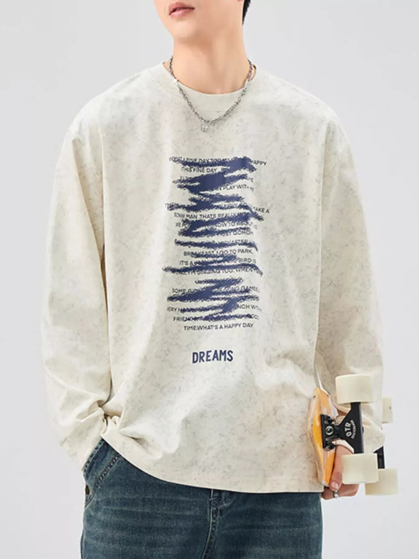 Plus Size Oversized Graphic Long Sleeve T Shirt - Southern Shores Clothing