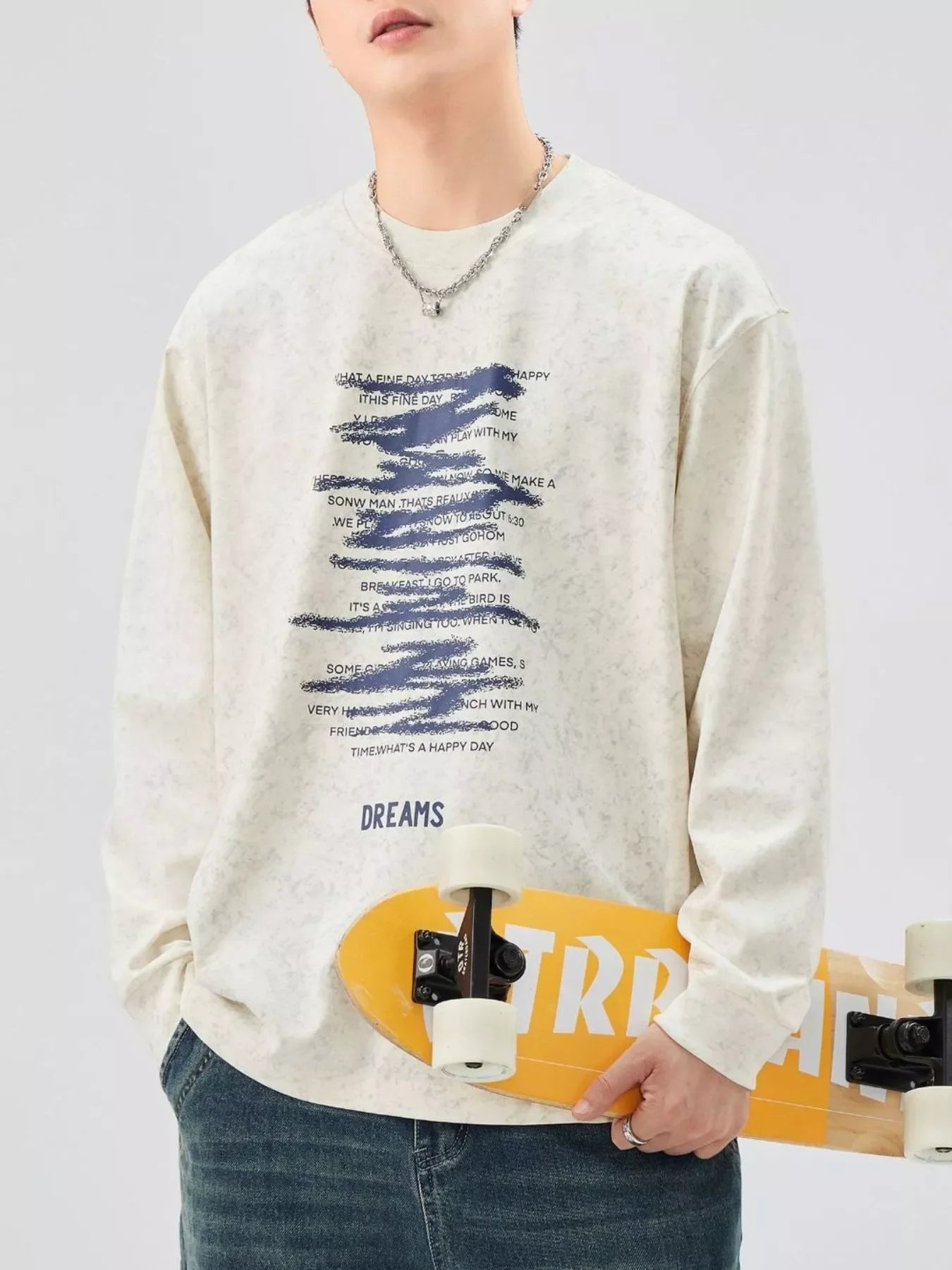 Plus Size Oversized Graphic Long Sleeve T Shirt - Southern Shores Clothing