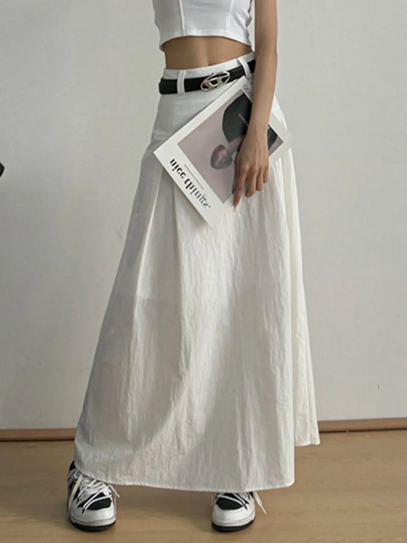 Lightweight High Waist A-Line Maxi Skirt For Summer - Southern Shores Clothing