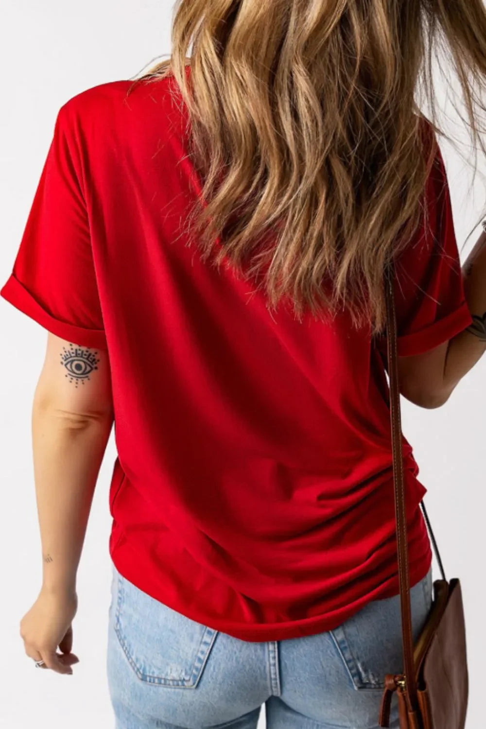 American Flag Crewneck T Shirt With Stretch Basic Fit - Southern Shores Clothing