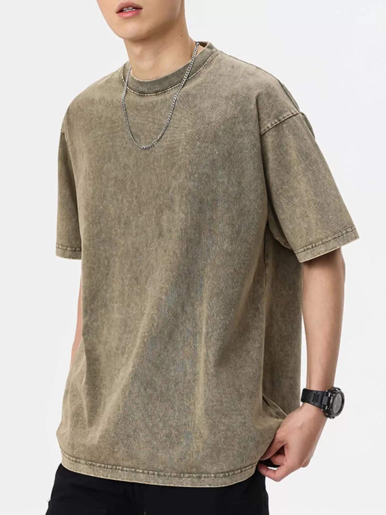 Oversized Vintage Washed Cotton T Shirt Top - Southern Shores Clothing