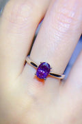 1 Carat Moissanite 4-Prong Solitaire Ring - Southern Shores Clothing