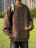 Textured Oversized Knit Pullover Coastal Style - Southern Shores Clothing