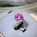 Moissanite Platinum Plated Sterling Silver Ring - Southern Shores Clothing