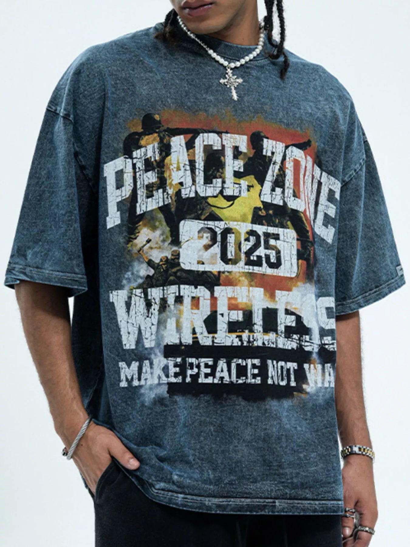 Men's Plus Size Round Neck Short Sleeve T-Shirt