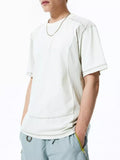Relaxed Fit Contrast Stitch Polyester T Shirt - Southern Shores Clothing