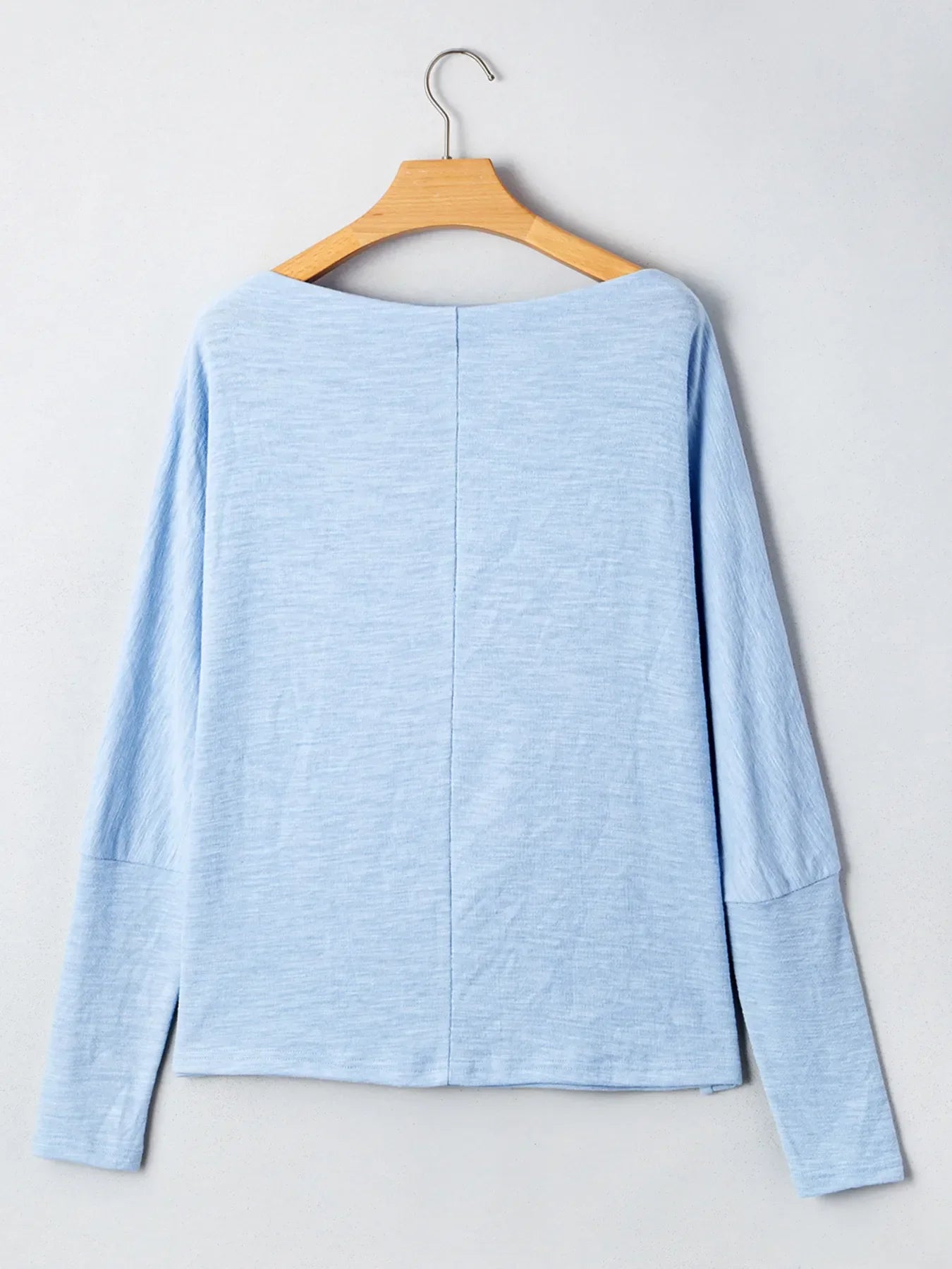 Solid Color Batwing Long Sleeve Top - Southern Shores Clothing