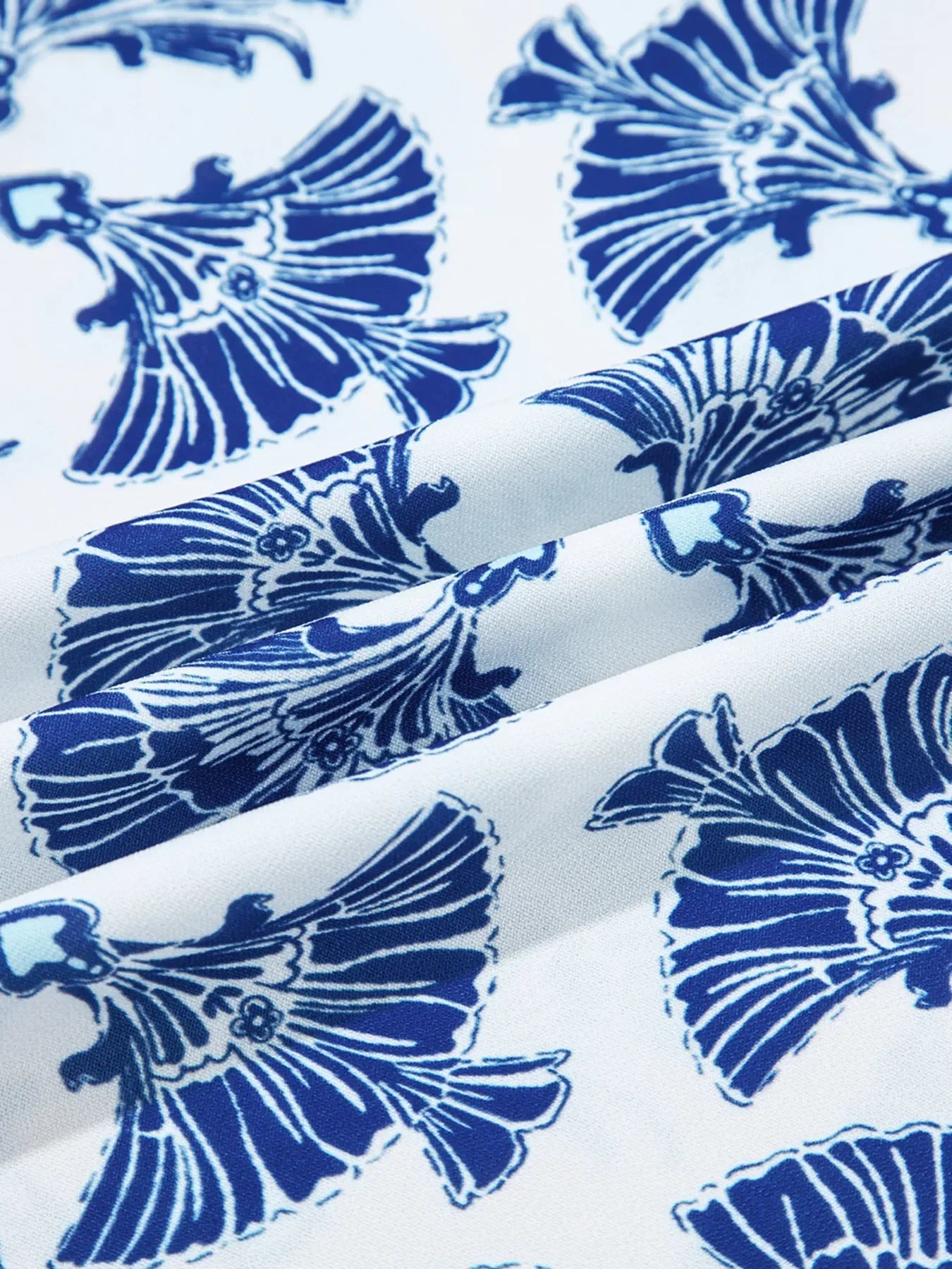 Printed Tassel Tie Neck Blouse For Warm Weather - Southern Shores Clothing