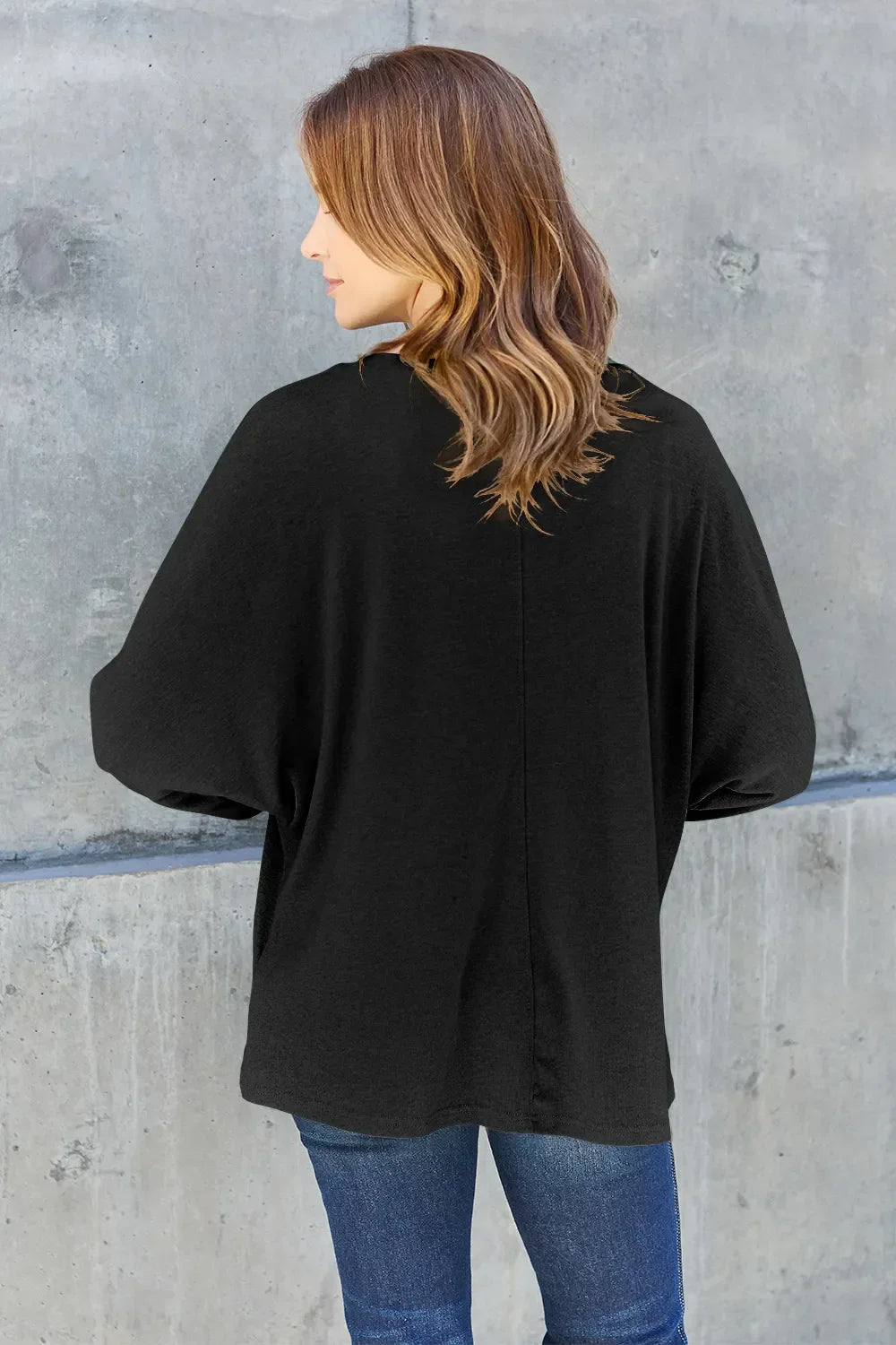 Basic Round Neck Long Sleeve T Shirt Top - Southern Shores Clothing
