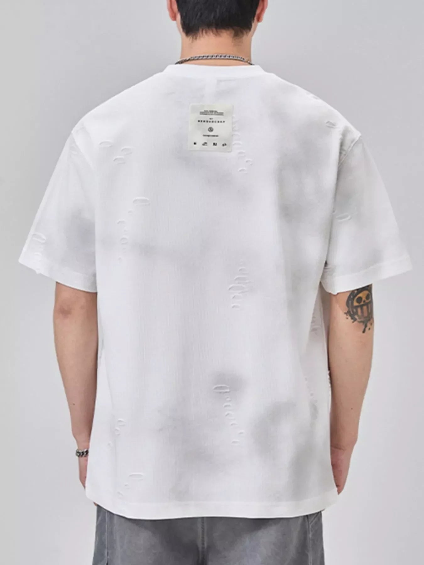 Distressed Oversized T Shirt With Relaxed Fit - Southern Shores Clothing