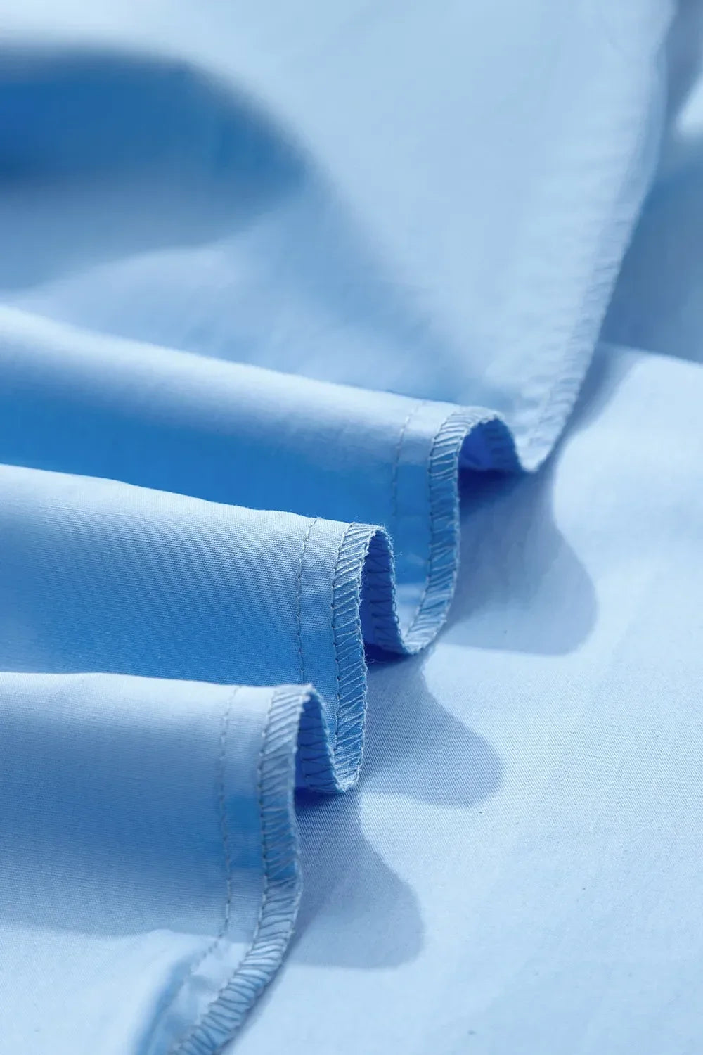 Cotton Notched Neck Frilly Detail Short Sleeve Blouse - Southern Shores Clothing