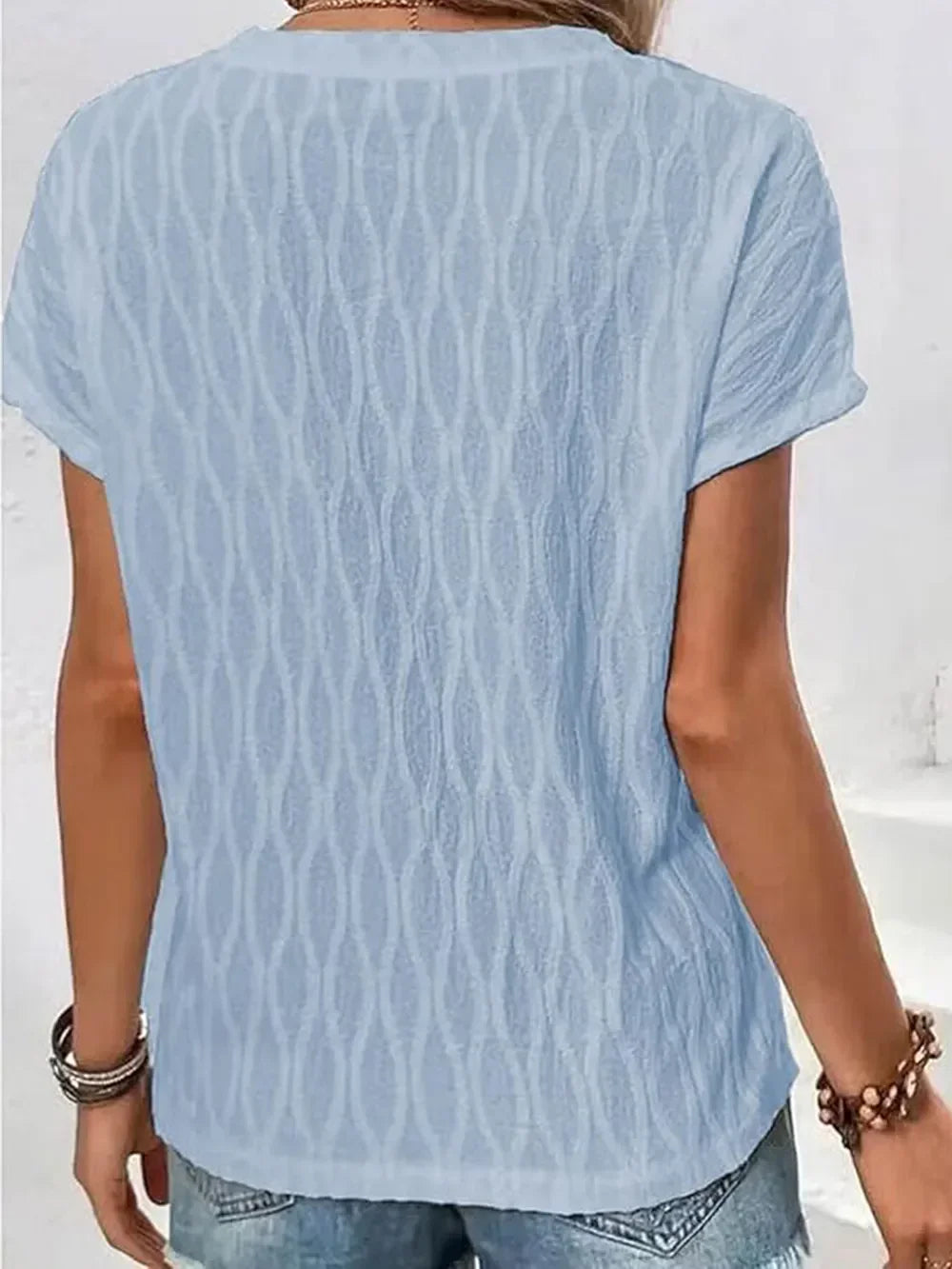 Full Size Round Neck Short Sleeve T-Shirt - Southern Shores Clothing