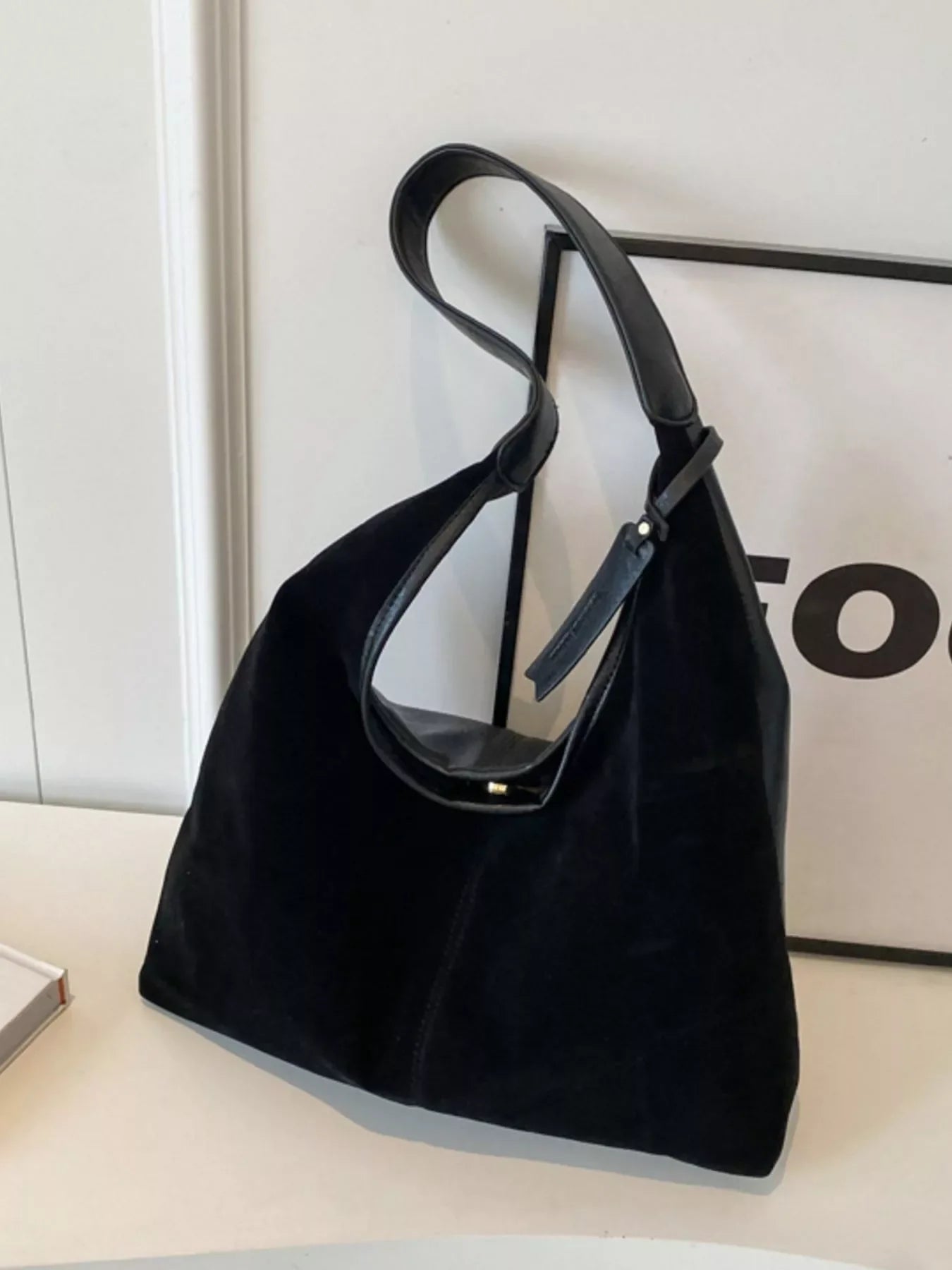 Vintage Suede Shoulder Bag Classic Style - Southern Shores Clothing