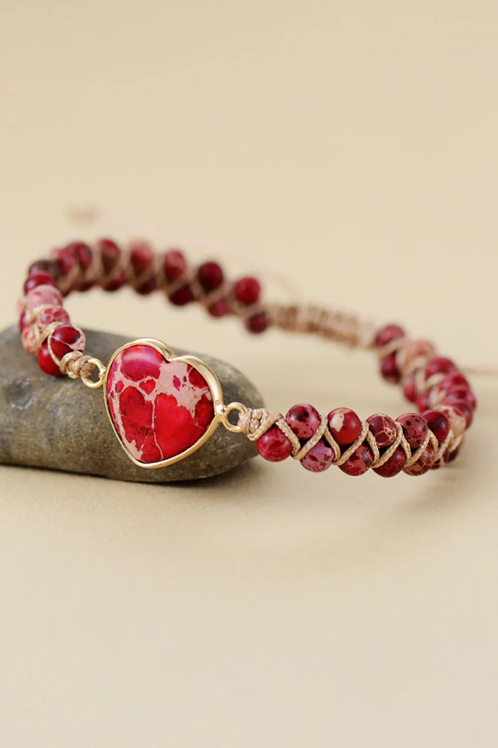 Heart Shaped Turquoise Stone Bracelet With Copper Bezel - Southern Shores Clothing
