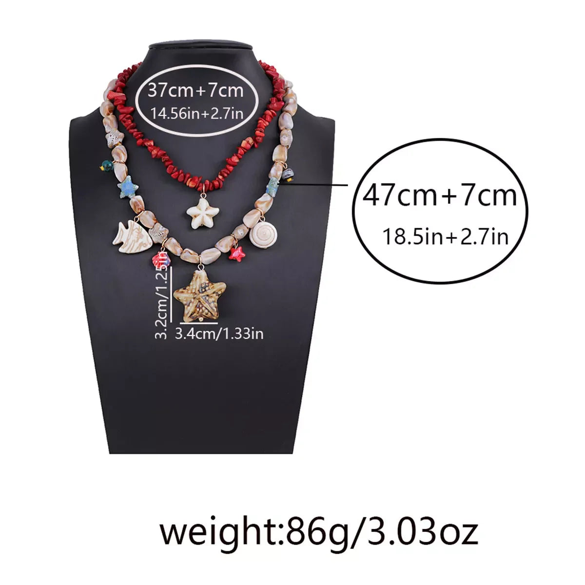 18K Gold-Plated Boho Shell Necklace With Adjustable Chain - Southern Shores Clothing