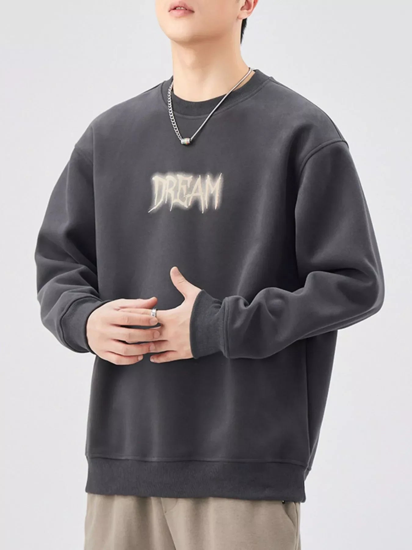 Plus Size Dropped Shoulder Crew Neck Sweatshirt - Southern Shores Clothing