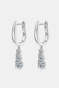 1.8 Carat Moissanite Sterling Silver Drop Earrings - Southern Shores Clothing