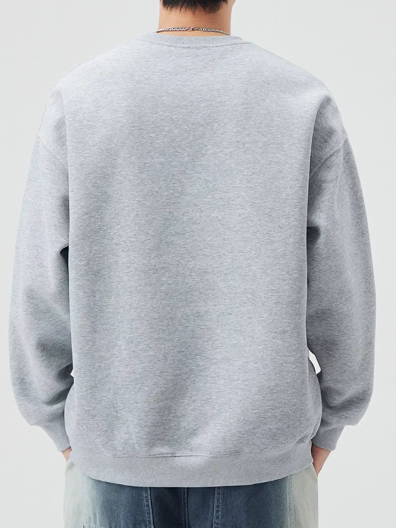Oversized Plus Size Cotton Spandex Round Neck Sweatshirt - Southern Shores Clothing