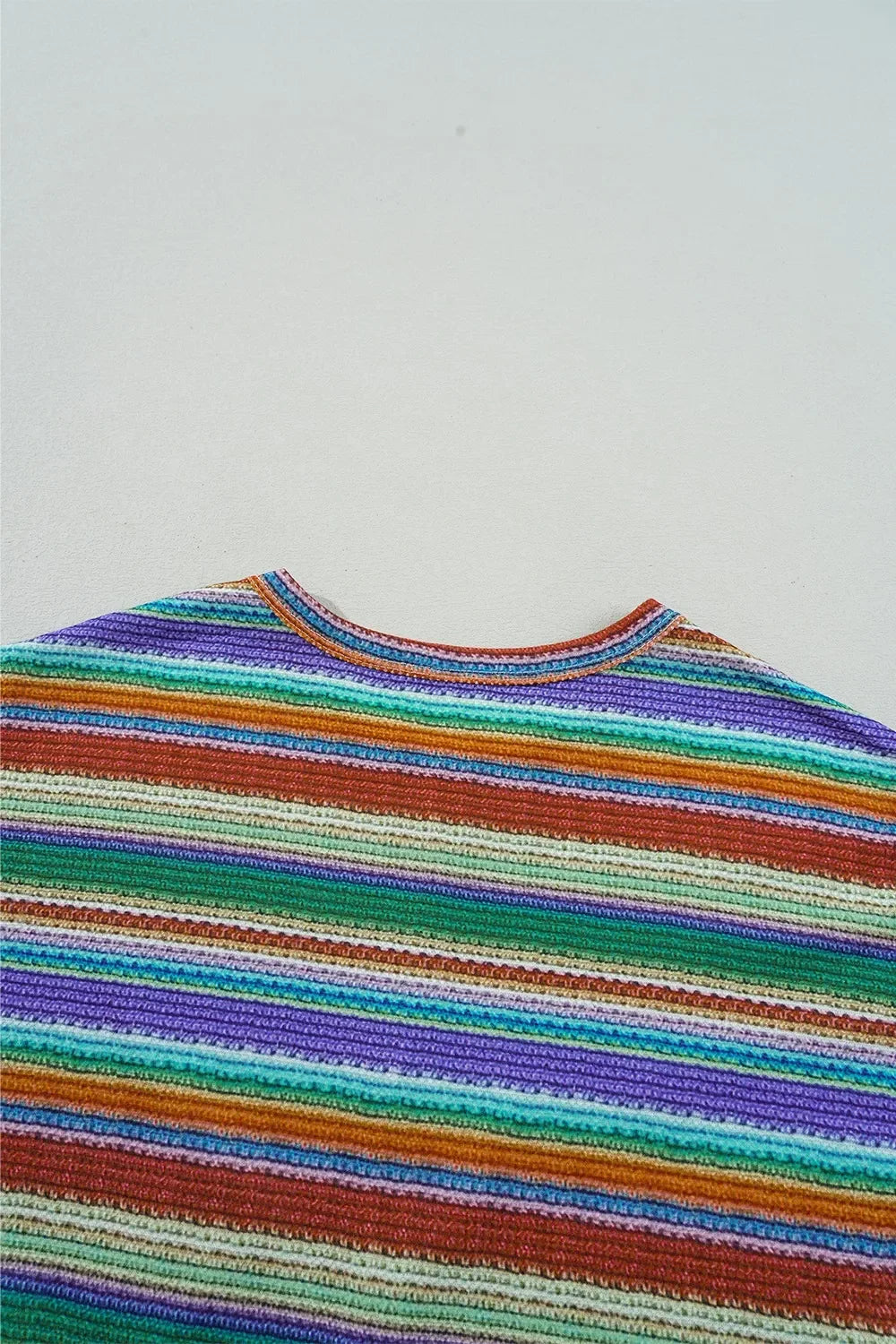 Striped Twist Hem Cap Sleeve Top For Casual Daywear Style - Southern Shores Clothing