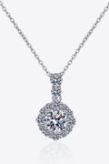 1 Carat Moissanite Sterling Silver Necklace - Southern Shores Clothing