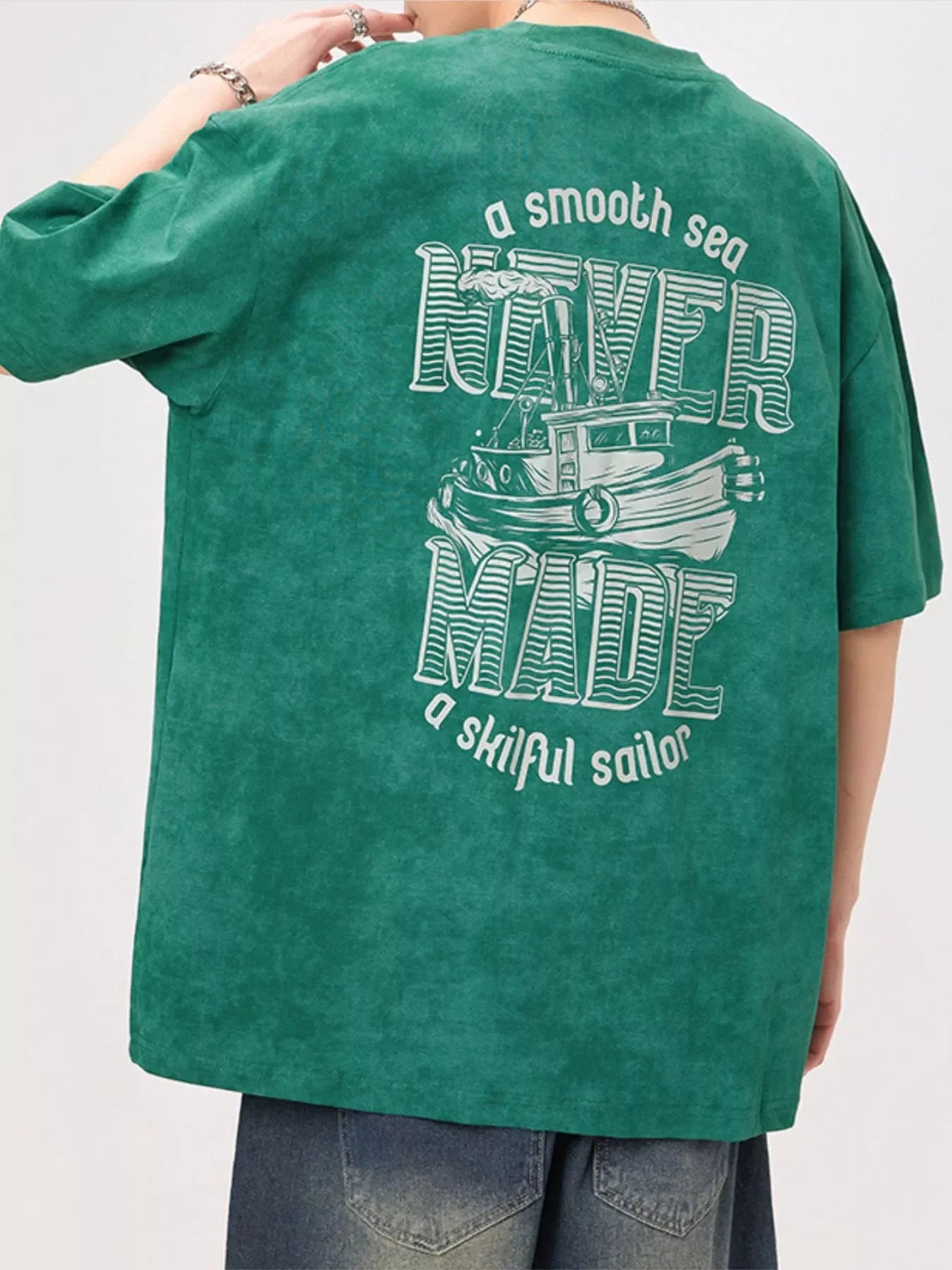 Plus Size Oversized Round Neck T Shirt, Relaxed Fit - Southern Shores Clothing