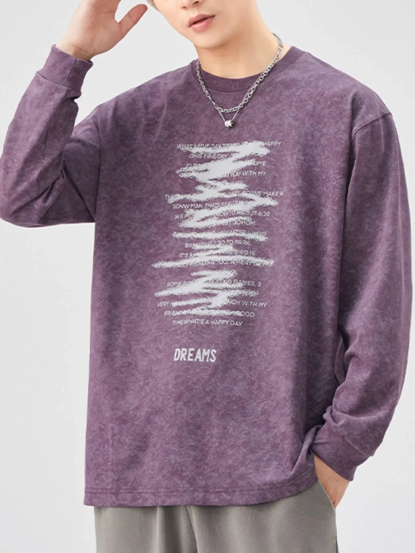 Plus Size Oversized Graphic Long Sleeve T Shirt - Southern Shores Clothing
