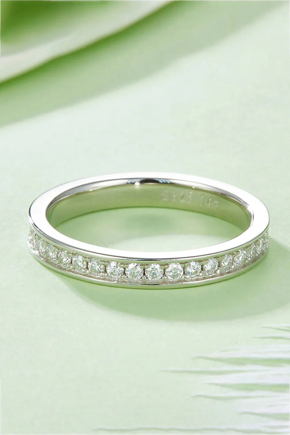 Minimalist Moissanite Sterling Silver Ring - Southern Shores Clothing