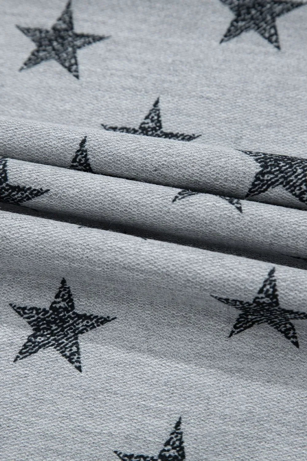 Star Print Tiered Ruffled Sleeve Crew Neck T Shirt - Southern Shores Clothing