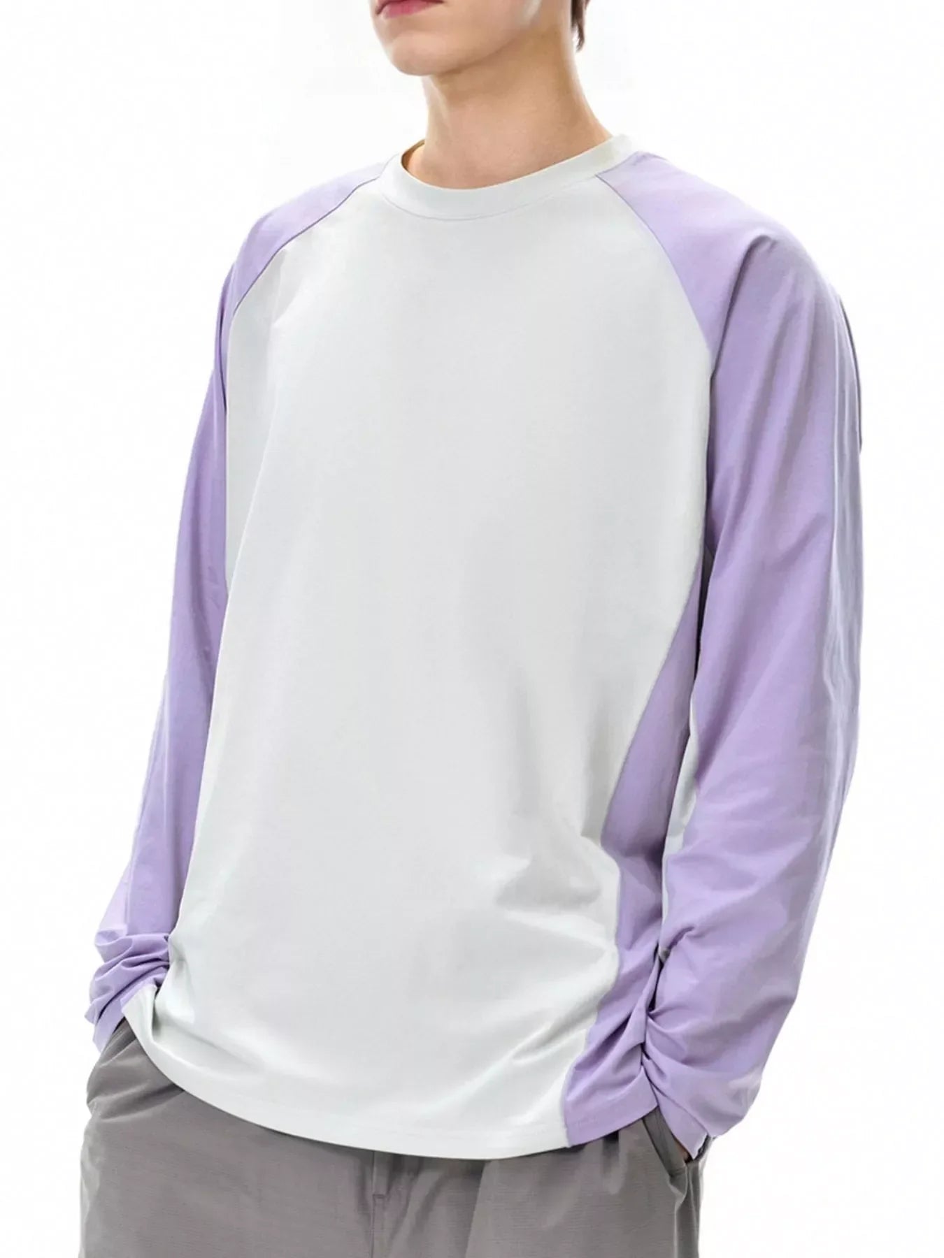 Slim Fit Raglan Long Sleeve T Shirt Polyester - Southern Shores Clothing