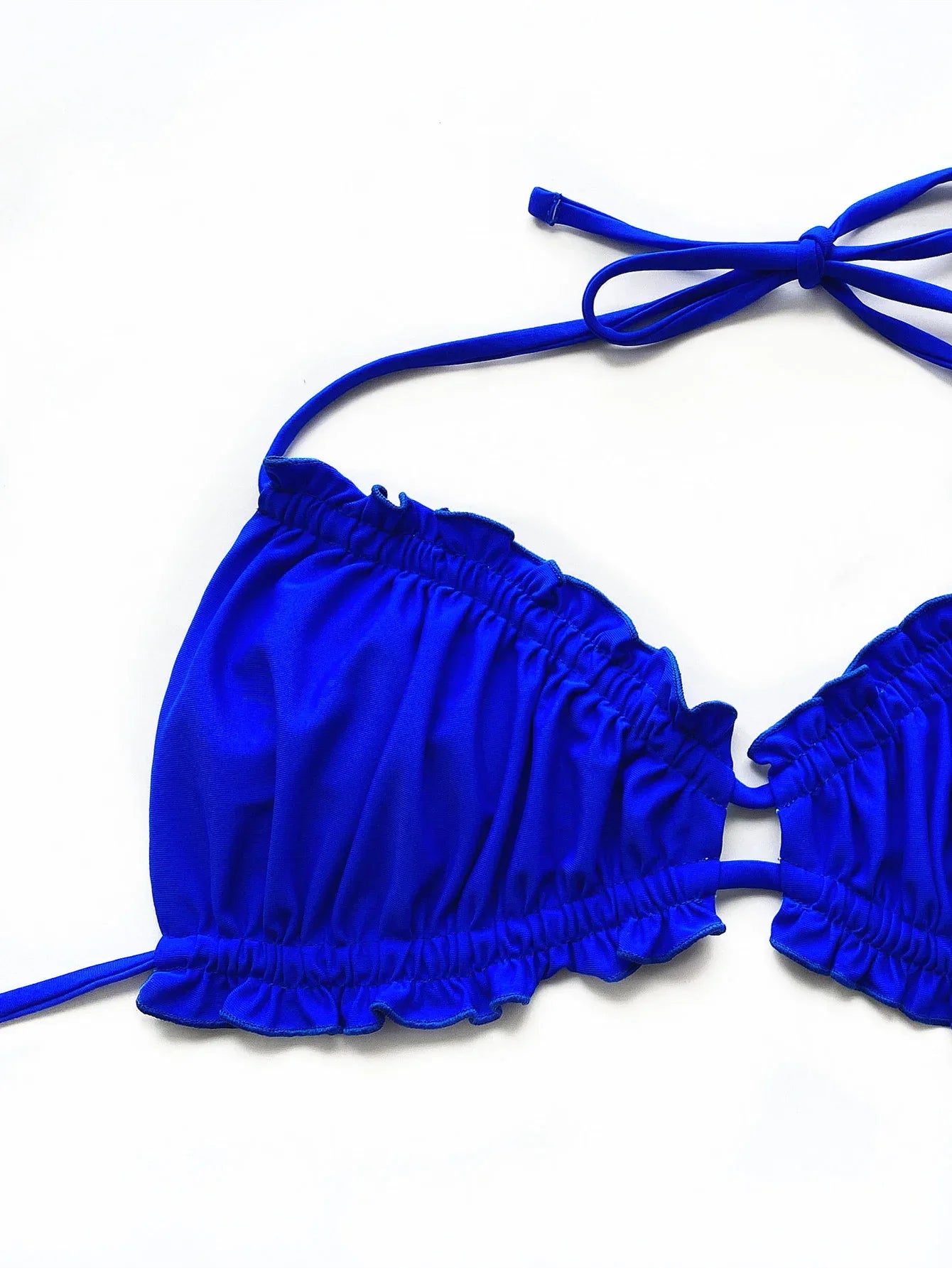 Frill Halter Neck Leopard Print Bikini Set - Southern Shores Clothing