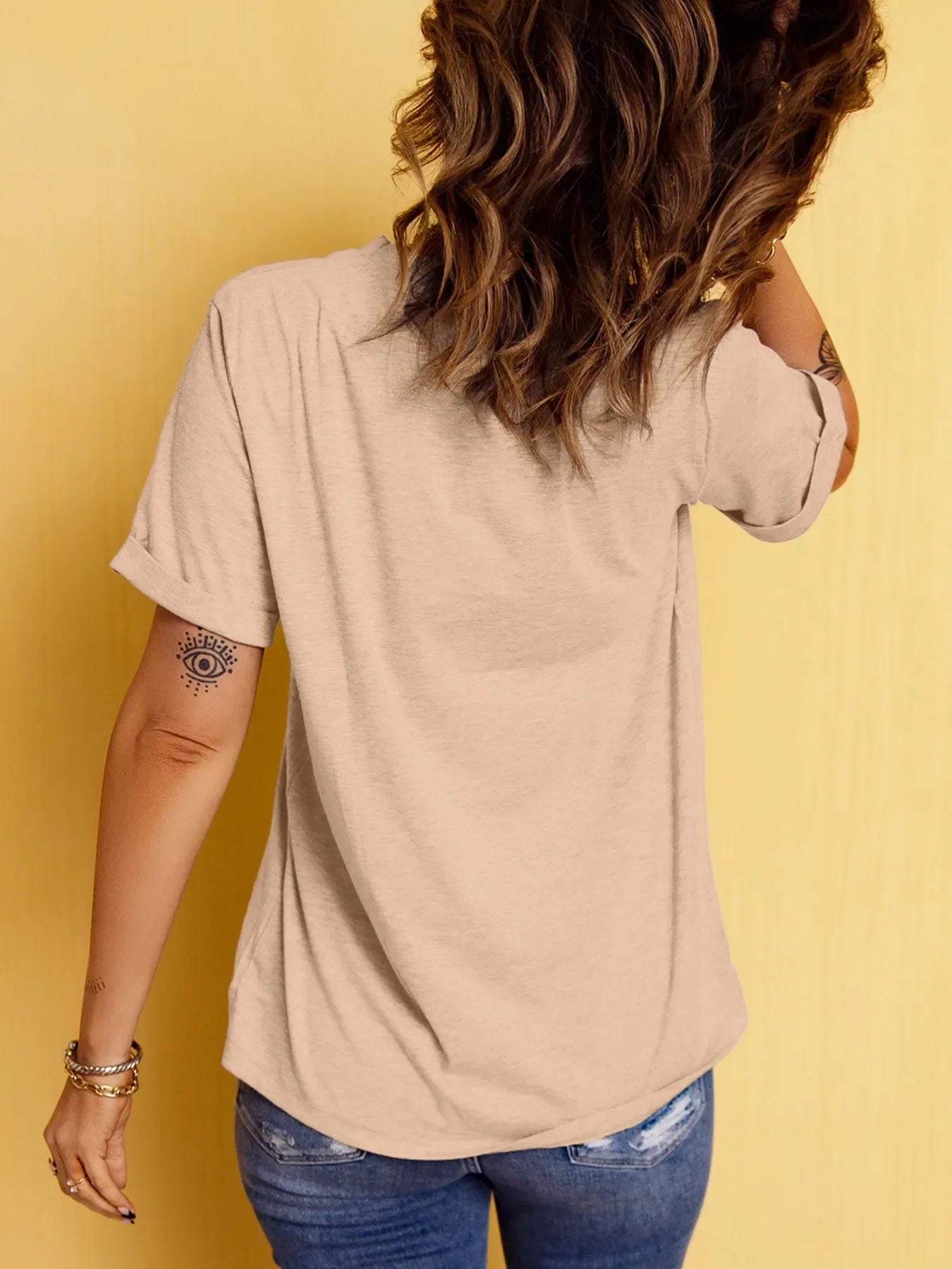 Sequin Horses Patched Casual Crewneck T Shirt With Stretch - Southern Shores Clothing