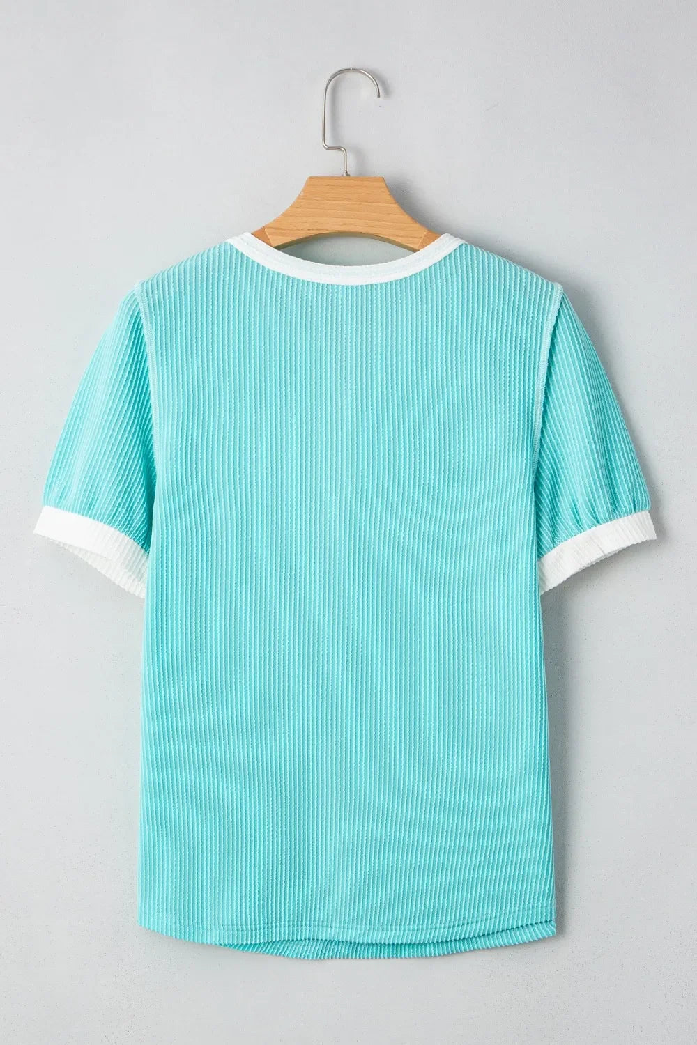 Corded Half Button Henley T Shirt With Stretch - Southern Shores Clothing