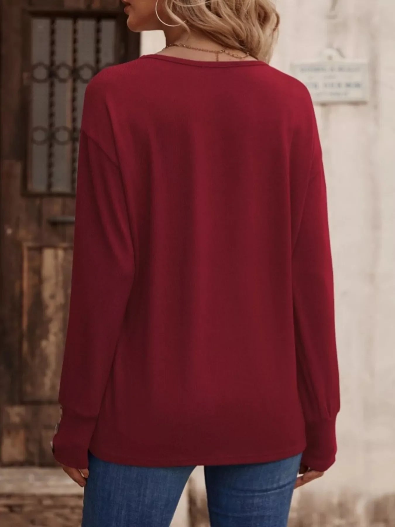 V-Neck Long Sleeve T-Shirt - Southern Shores Clothing