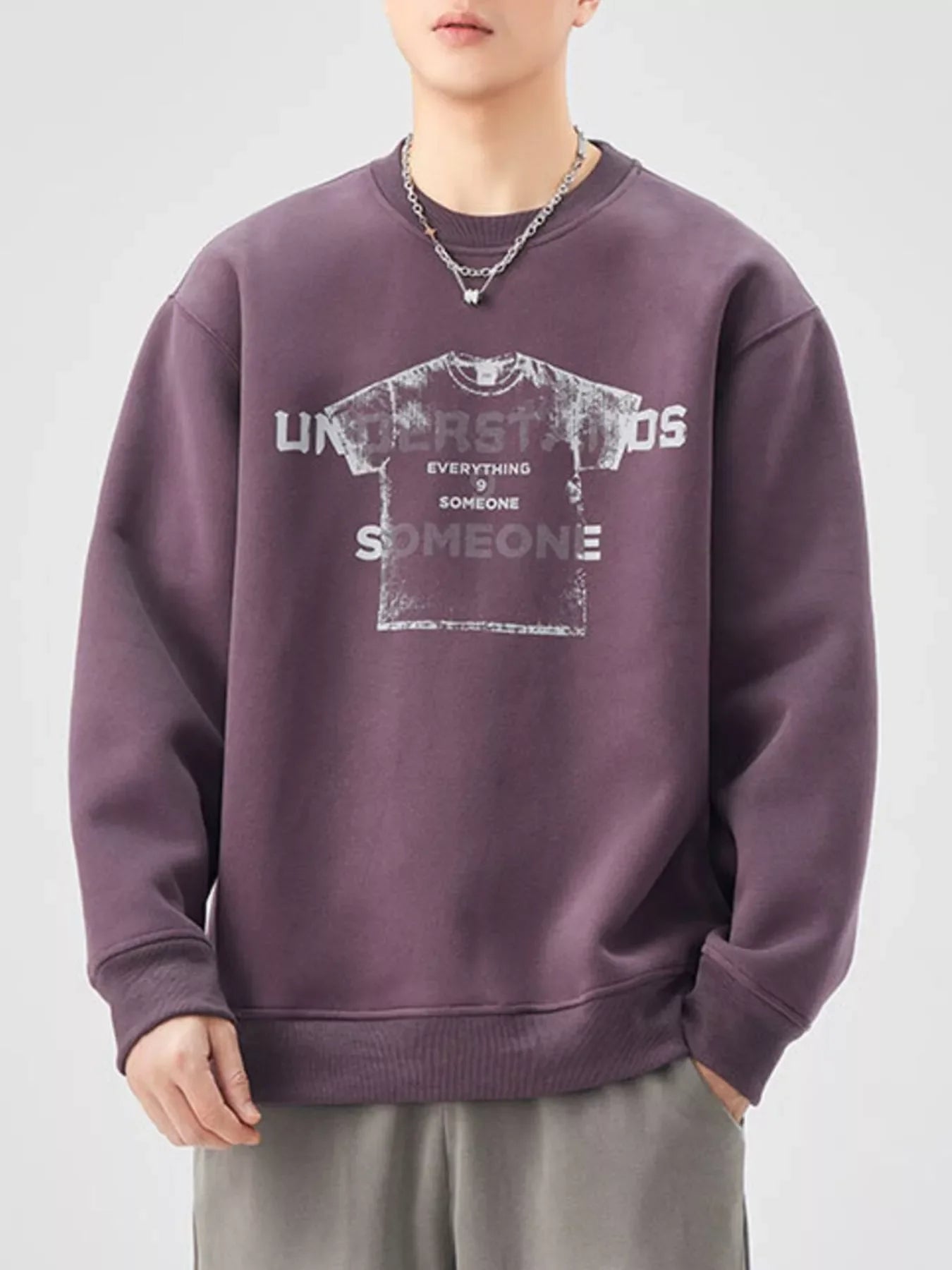 Oversized Plus Size Graphic Crew Neck Sweatshirt - Southern Shores Clothing