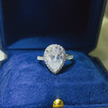 Classic 2 Carat Moissanite Sterling Silver Solitaire Ring