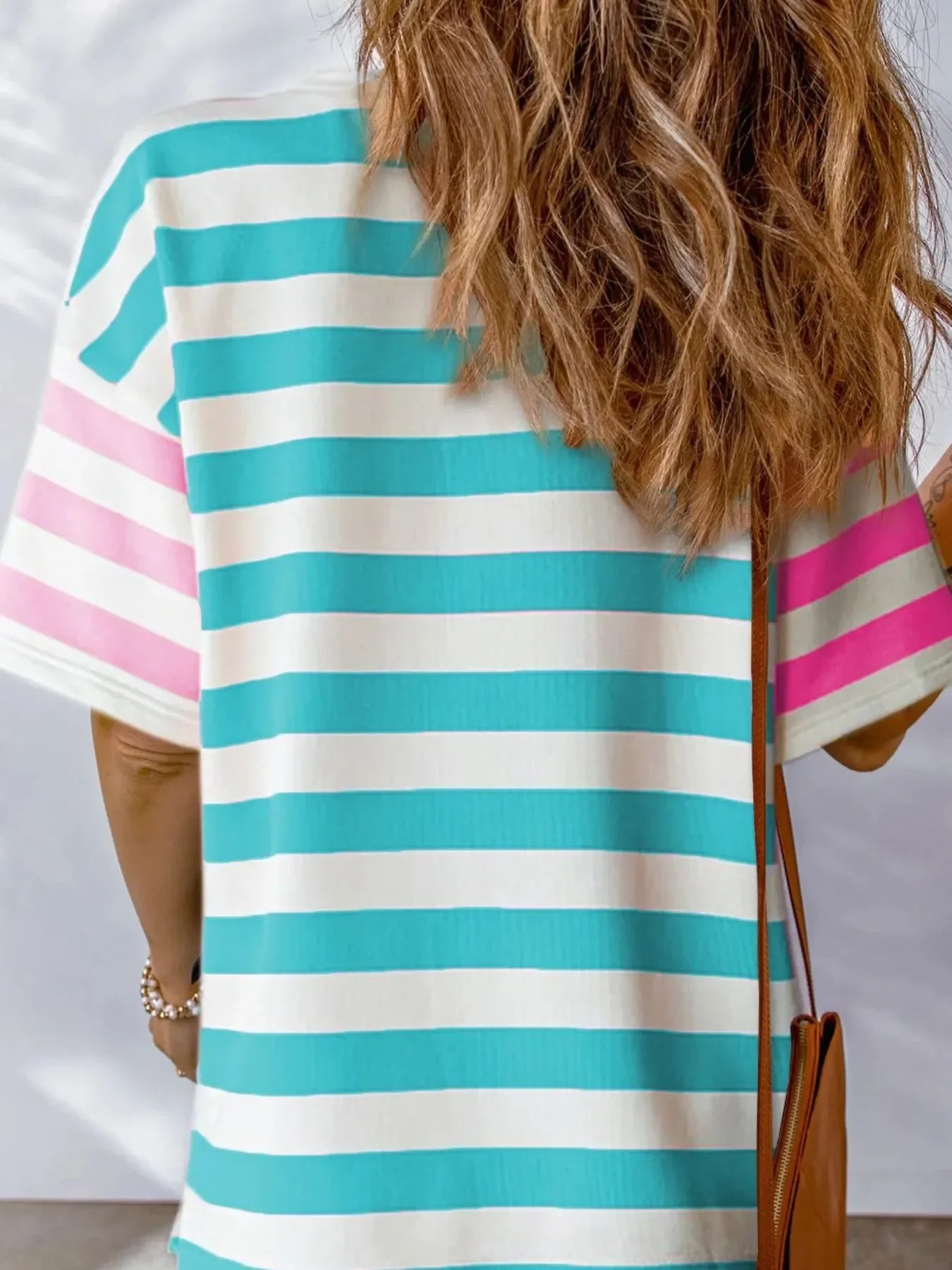Flawless Fit Oversized Striped Short Sleeve Pocket T Shirt - Southern Shores Clothing