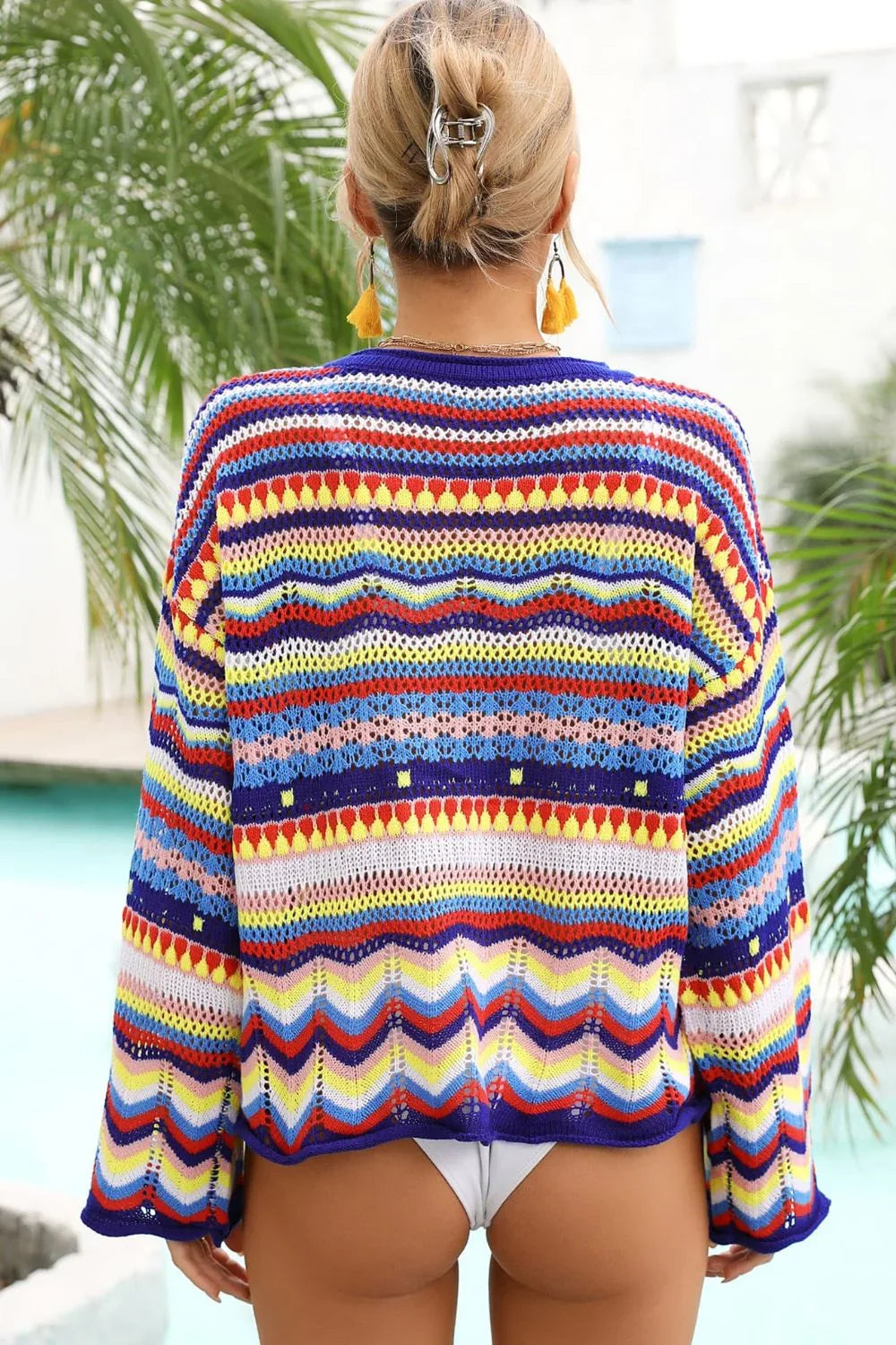 Striped Cover-Up for Beachwear and Poolside - Southern Shores Clothing