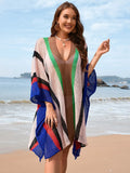 Stretchy Openwork Plunge Beach Cover-Up One Size - Southern Shores Clothing