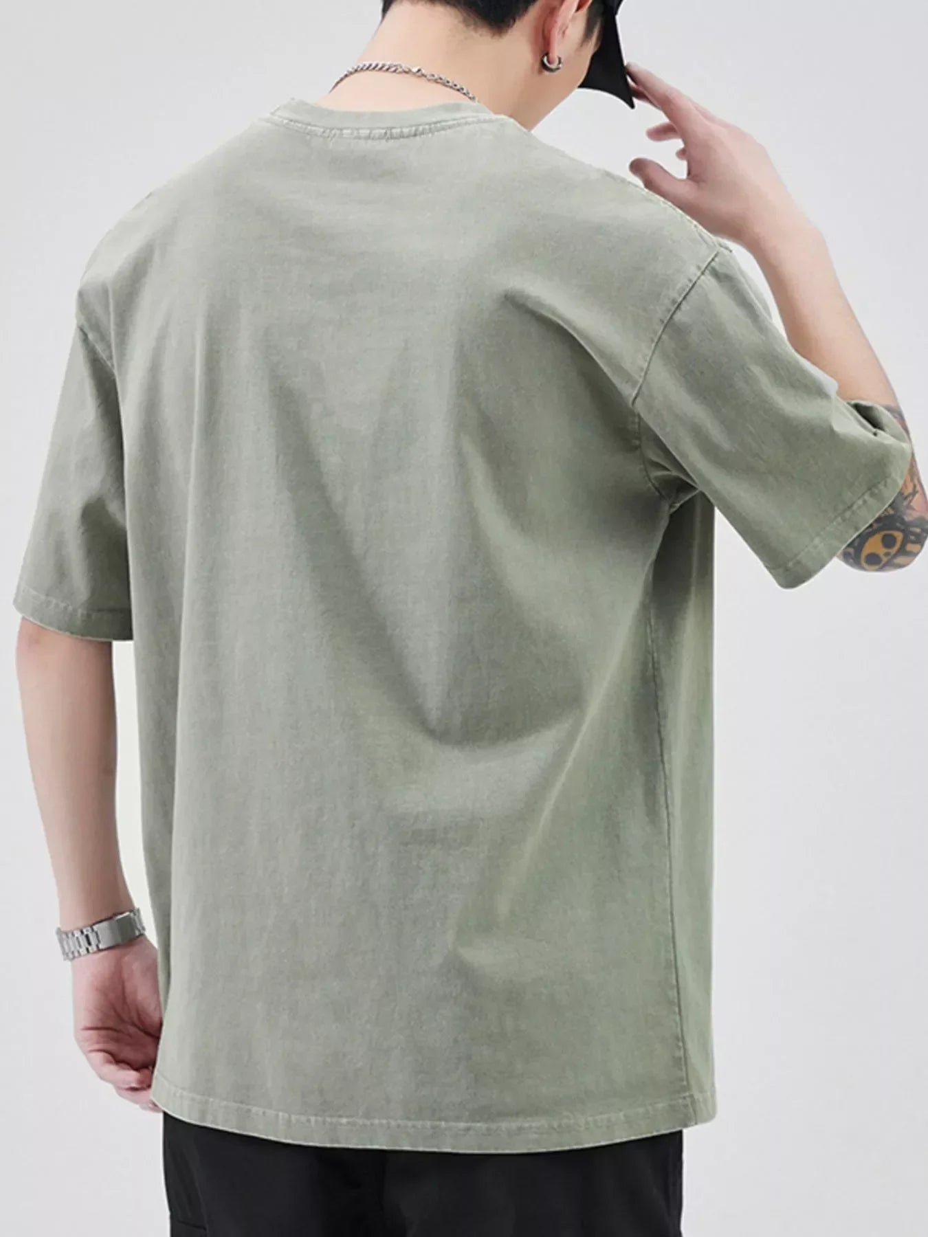 Plus Size Oversized Round Neck Cotton T Shirt - Southern Shores Clothing