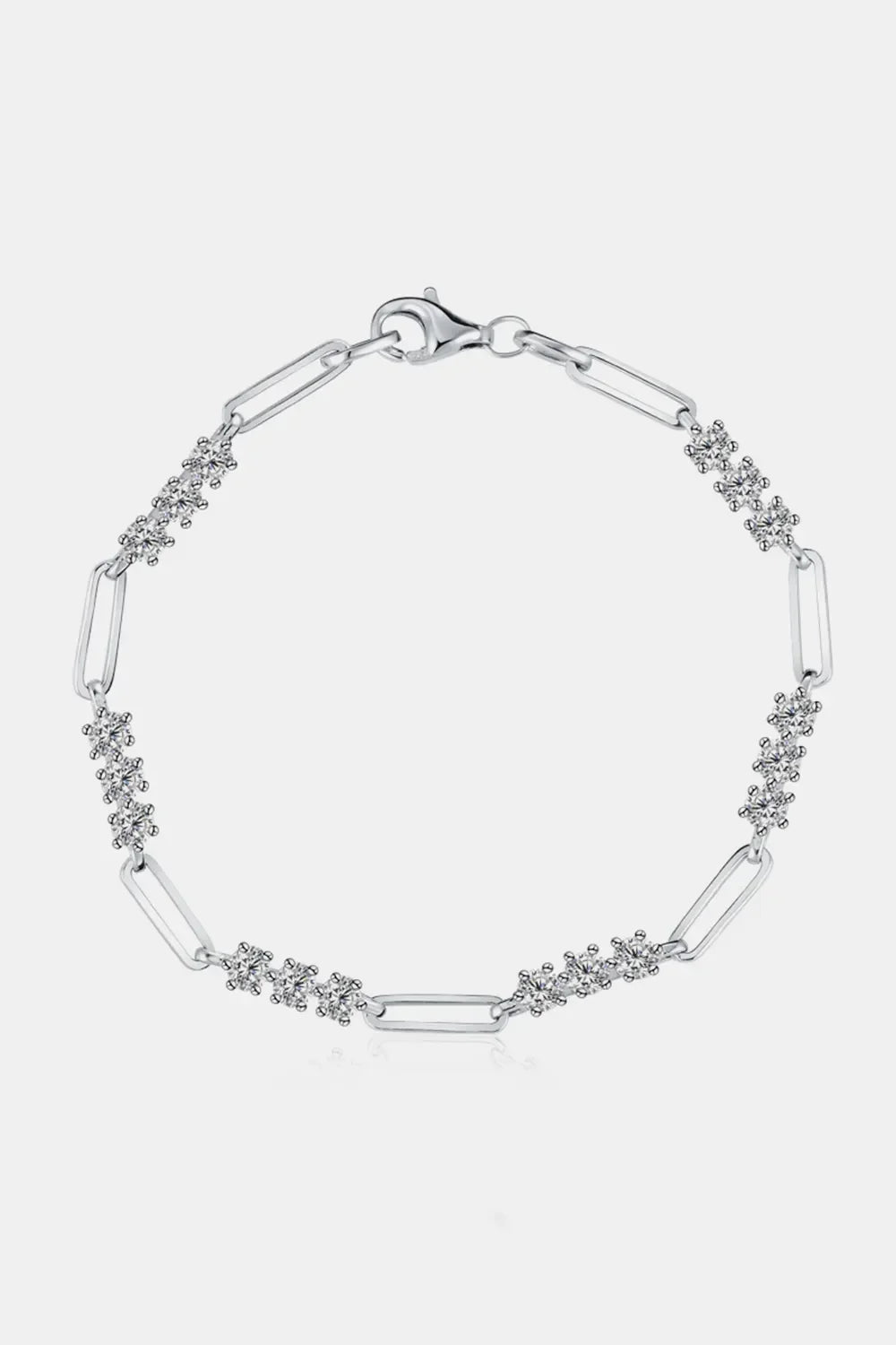 1.8 Carat Moissanite Sterling Silver Bracelet - Southern Shores Clothing
