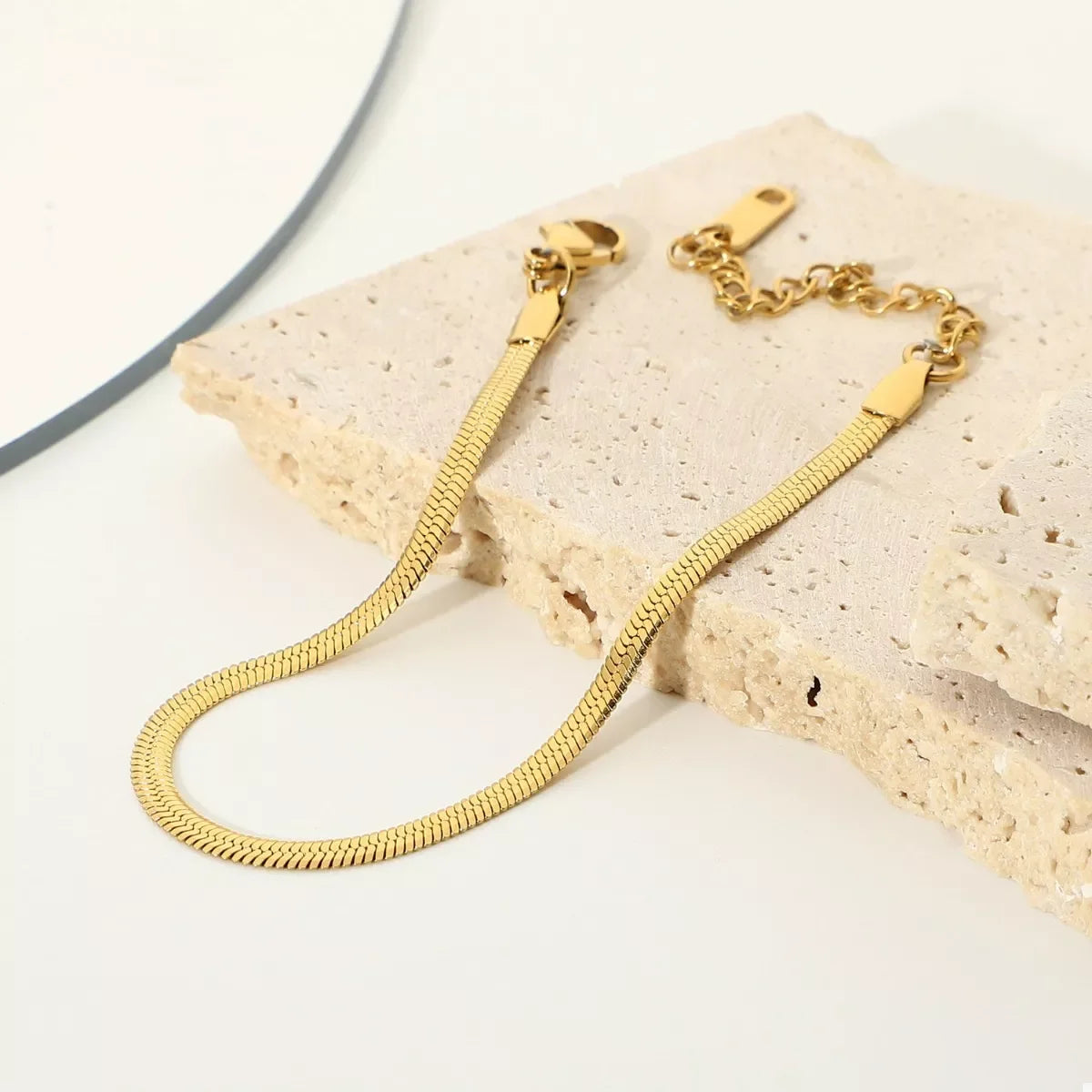 Minimalist 18K Gold-Plated Stainless Steel Chain Bracelet - Southern Shores Clothing